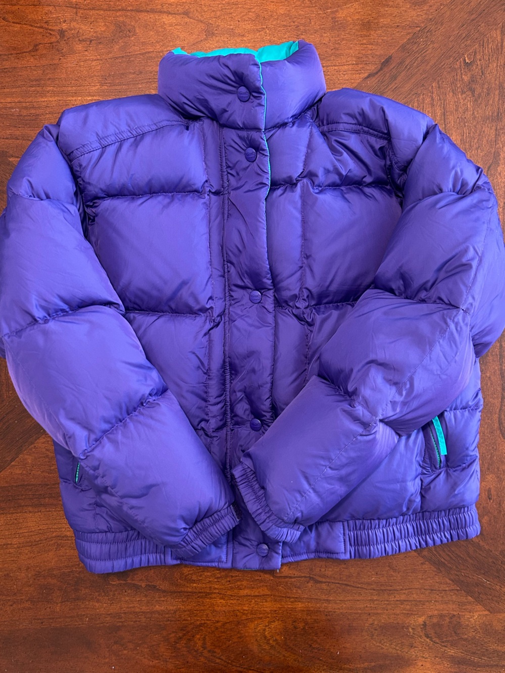 L.L. Bean Purple Retro Packable Puffer Jacket